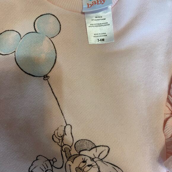 Baby Girl 6 Months Bundle 8pc Disney & Carters Minnie Mouse & Floral Outfits - Picture 6 of 10